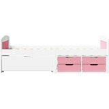  Dnevni krevet s 5 ladica bez madraca IRUN bijelo&roza 90x200 cm | Eponuda.com