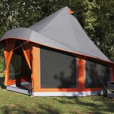 Tipi šator s krovom Siva i narančasta 404 x 370 x 270 cm taft | shoptok.hr