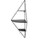 CARRYHOME stenski regal 36/70/26 cm črna | Shoptok.si