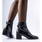 Gemre Black ankle boots decorated with a chain Fenughedu | Shoptok.si