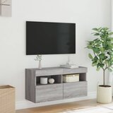  Zidni TV ormarić s LED svjetlima boja hrasta 80x30x40 cm | Eponuda.ba