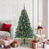 vidaXL Umestno božično drevo Zelena 150 cm PVC, jeklo in plastika | Shoptok.si
