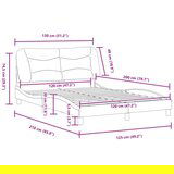  Okvir za krevet s uzglavljem smeđi 120x200 cm od umjetne kože | shoptok.hr