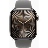 Apple Watch S10 Cellular 46mm Natural titanium case with Stone Grey sport band - S/M, (21681424) Cene