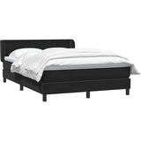 vidaXL Box spring krevet s madracem crni 160x210 cm baršunasti | shoptok.hr