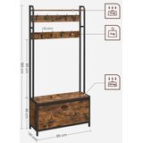  Stalak za kapute NAVOR braon/crna | Eponuda.com
