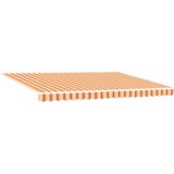vidaXL Avtomatska zložljiva tenda Rumena in Oranžna 450x300 cm | Shoptok.si
