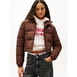 Tommy Jeans Prehodna jakna 'ESS' čokolada | Shoptok.si