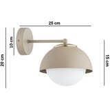  Brilagi - Zidna lampa 1xE27/60W/230V bež/zlatna | Eponuda.com