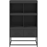  Visoka komoda crna 68x39x111,5 cm od čelika | Eponuda.com