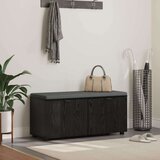  Klupa za hodnik s jastukom Crni hrast 100 x 38 x 46 cm | shoptok.hr
