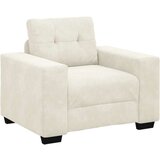  Set sofe od 3 dijela s jastučićima u krem baršunu | shoptok.hr