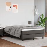  s oprugama i madracem sivi 120x190 cm od umjetne kože | shoptok.hr