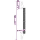  Zidna grebalica za mačke 109 cm od sisala | shoptok.hr