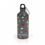  Aluminijumska boca za vodu sa zakačkom 7x21 cm 600ml Climb Gabol Cene