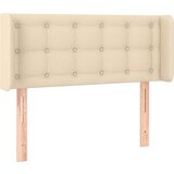 Maison Chic vzglavna omarica - nočna omarica - posteljna omarica z ušesi krem 83x16x78/88 cm blago, (21707634) Cene