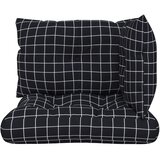  Jastuci za palete 3 kom crni karirani od tkanine Oxford | shoptok.hr