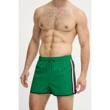 Tommy Hilfiger Kopalne kratke hlače moške, zelena barva, UM0UM03217