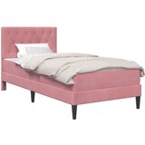  Okvir kreveta s madracem Ružičasta 80 x 200 cm Baršun | shoptok.hr