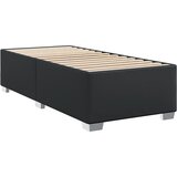  s oprugama i madracem crni 90 x 200 cm od umjetne kože | shoptok.hr