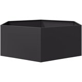  Vrtna sadilica crna šesterokutna 138 x 120 x 45 cm čelična | Eponuda.com