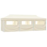  Sklopivi šator za zabave s 8 bočnih zidova 870x291x315 cm krem | Eponuda.ba