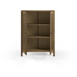 Marckeric Vitrina od masivnog bora u prirodnoj boji 90x120x40 cm Alessandra – | shoptok.hr