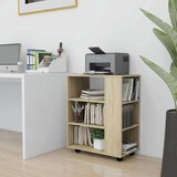 vidaXL Omarica na kolesih sonoma hrast 60x35x75 cm iverna plošča Cene