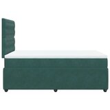 vidaXL Krevet box spring s madracem tamnozeleni 120x190 cm baršunasti | shoptok.hr