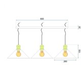 Toolight STROPNA VISEĆA PORTO CRNA 3CP | shoptok.hr