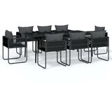  Vrtna jedilna garnitura 9-delna črna, (20760429) | Shoptok.si