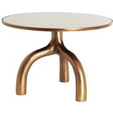 Light & Living Stakleni okrugao stolić za kavu u brončanoj boji/bež ø 65 cm Mello – | shoptok.hr