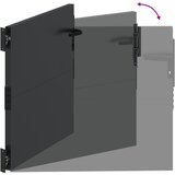  Vrtna vrata 85 x 100 cm Crna Može se zaključati | shoptok.hr