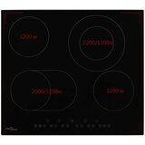 Keramička ploča za kuhanje s 4 plamenika 6600 w | shoptok.hr