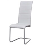  Nihajni jedilni stoli 4 kosi belo umetno usnje | Shoptok.si