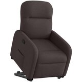  Naslonjač na podizanje tamnosmeđi od tkanine | shoptok.hr