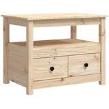 Maison Chic Klubska mizica - kavna mizica - Nizka mizica 71x49x55 trdna borovina, (21754066) Cene