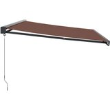 vidaXL Ročno zložljiva tenda rjava 500x300 cm | Shoptok.si