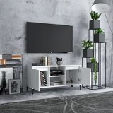TV ormarić s metalnim nogama bijeli 103,5 x 35 x 50 cm | shoptok.hr