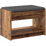 Klupa za hodnik s jastukom s policom Staro drvo 63 x 38 x 45 cm | Eponuda.com