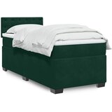 Box spring krevet s madracem tamnozeleni 100x200 cm baršunasti | shoptok.hr