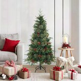  Umjetno božićno drvce s nogom Zelena 150 cm PVC, PE i čelik | shoptok.hr