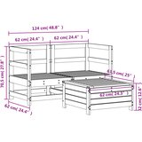  3-dijelni set vrtnih sofa od impregnirane borovine | Eponuda.ba