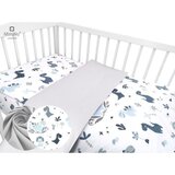 MimiNu Posteljina 2 elem. Dino plava (za krevetić 120x60 cm) | shoptok.hr