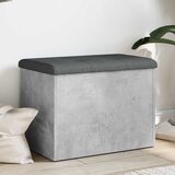  Klupa za pohranu siva boja betona 62x42x45 cm konstruirano drvo | shoptok.hr