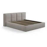 Micadoni Svijetlo sivi tapecirani bračni krevet s prostorom za odlaganje s podnicom 180x200 cm Simon Darren – | shoptok.hr