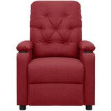  Masažna fotelja od tkanine crvena boja vina | shoptok.hr