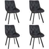 AKORD 4x STOL SJ.33 ČRNA, (21703333) | Shoptok.si