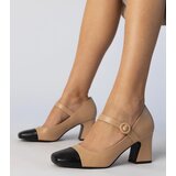 Gemre Beige women's pumps with black toe Radora | shoptok.hr