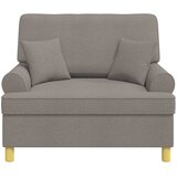  Fotelja s jastučićima Sivosmeđa Tkanina | shoptok.hr